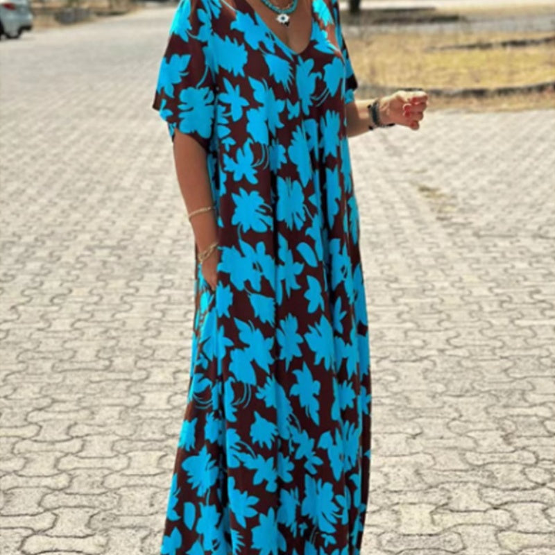 Harriet - Vestido Largo Con Escote En Pico