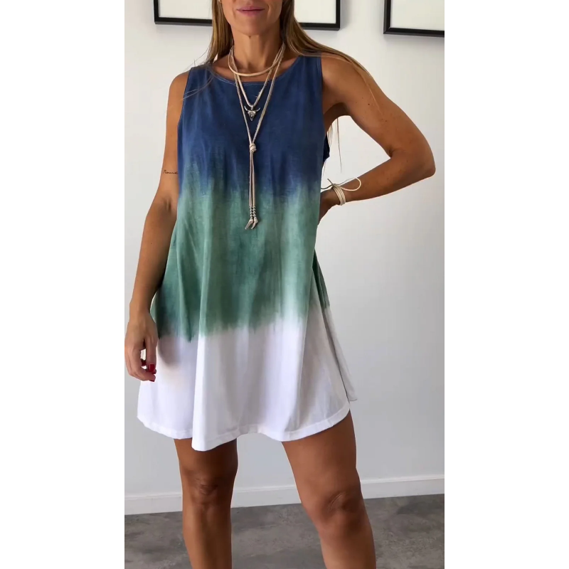 Pamela - Vestido Sin Mangas De Cuello Redondo