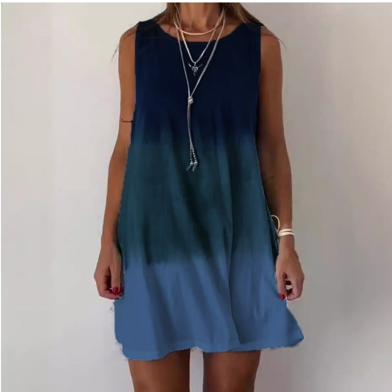 Pamela - Vestido Sin Mangas De Cuello Redondo