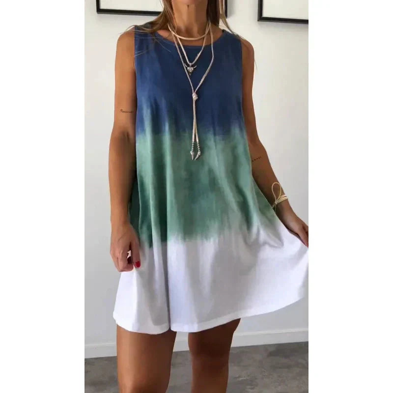 Pamela - Vestido Sin Mangas De Cuello Redondo