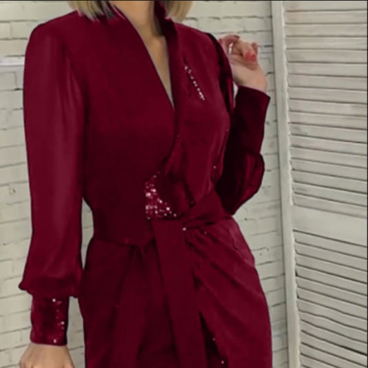 Odilia – Elegante Vestido Con Abertura