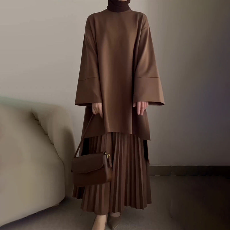 Nyssa - Elegante Cnjunto de 2 Piezas con Pliegues