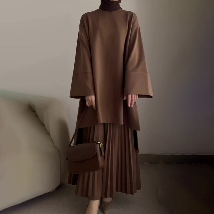 Nyssa - Elegante Cnjunto de 2 Piezas con Pliegues