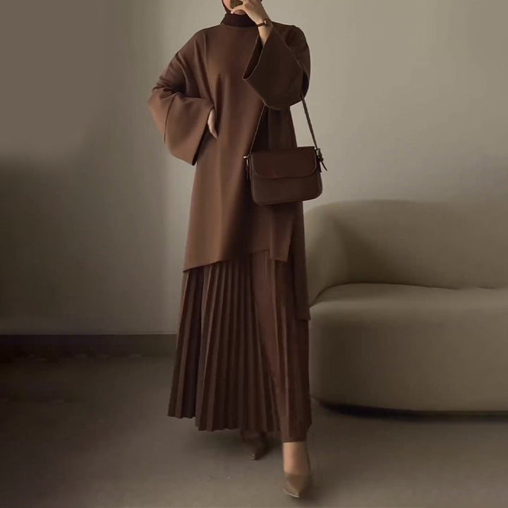 Nyssa - Elegante Cnjunto de 2 Piezas con Pliegues