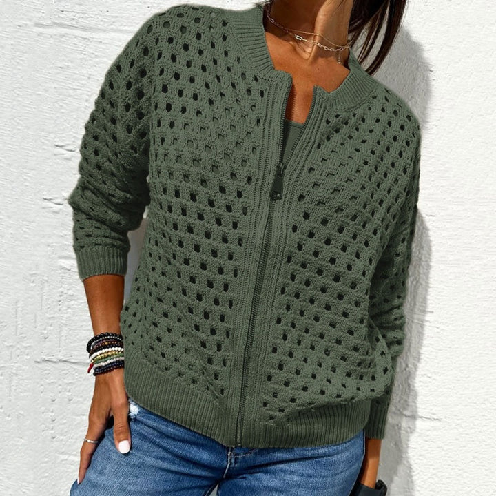 Kelsey - De Punto Chaqueta Con Cremallera