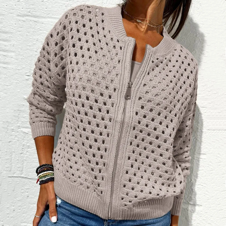 Kelsey - De Punto Chaqueta Con Cremallera