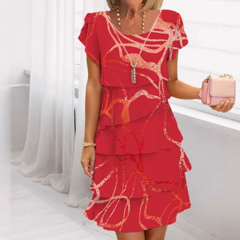 Gilava - Elegante Vestido Con Volantes