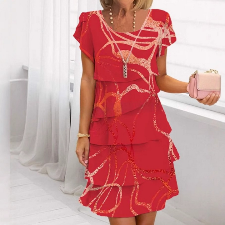 Gilava - Elegante Vestido Con Volantes