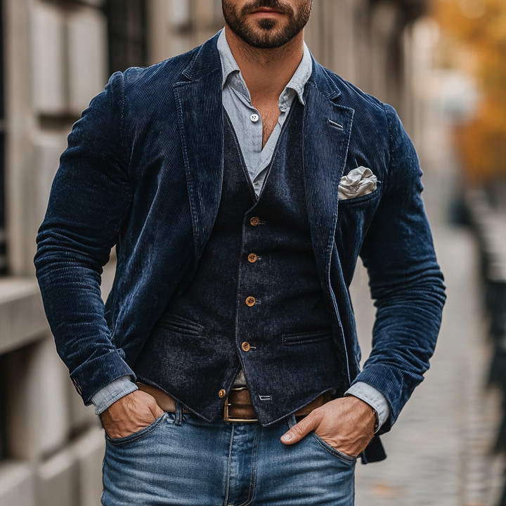 Heiko - Blazer y Chaleco de Cachemira
