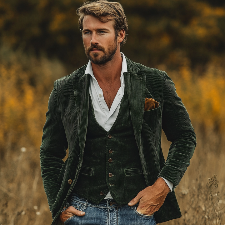 Heiko - Blazer y Chaleco de Cachemira