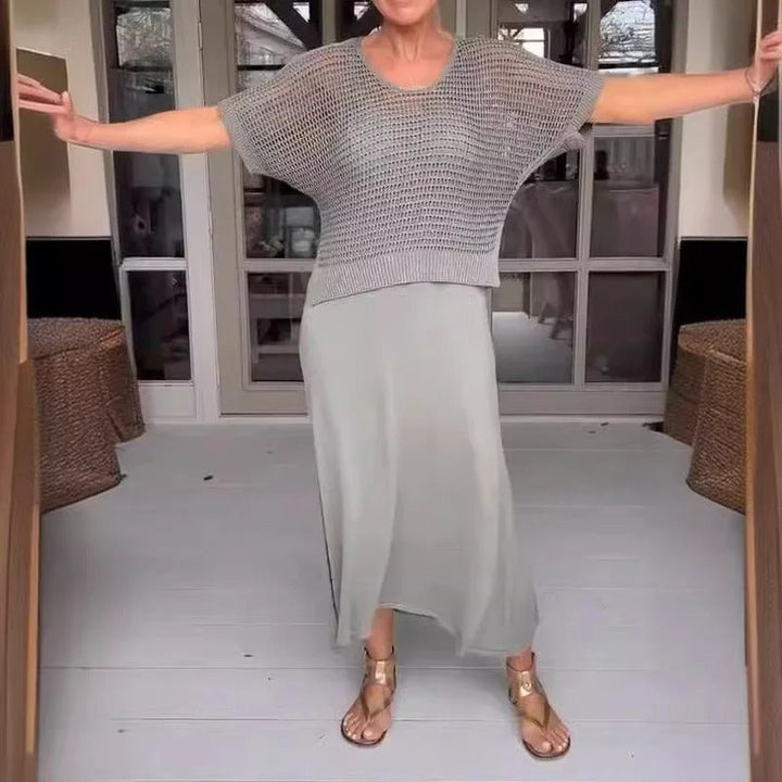 Wenky - Elegante Vestido De 2 Piezas