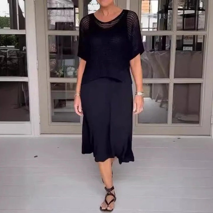 Wenky - Elegante Vestido De 2 Piezas