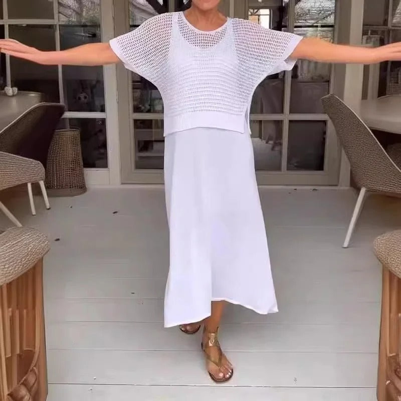 Wenky - Elegante Vestido De 2 Piezas