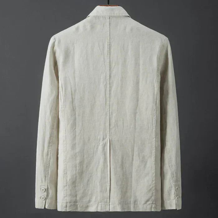 Vincenzo - Elegante Blazer De Lino De Primera Calidad