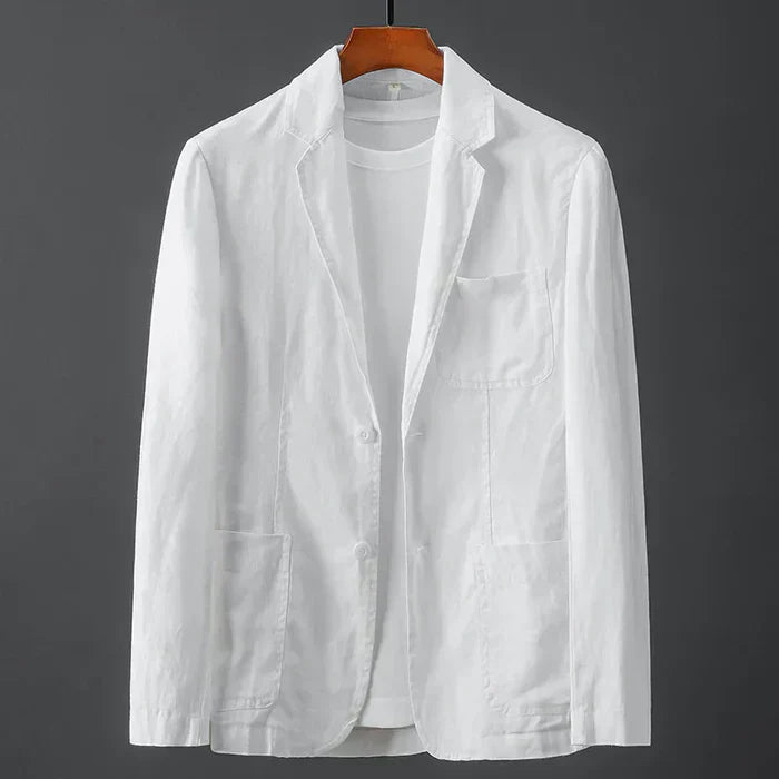 Vincenzo - Elegante Blazer De Lino De Primera Calidad