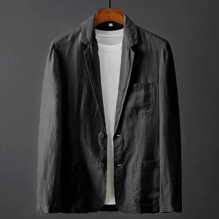 Vincenzo - Elegante Blazer De Lino De Primera Calidad