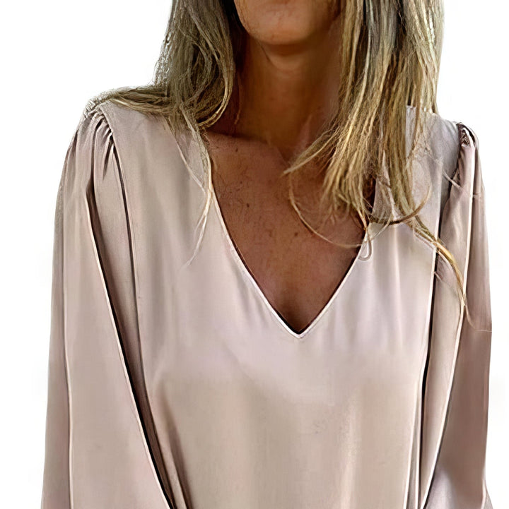 Willeke - Vestido Largo Con Bolsillos y Abertura