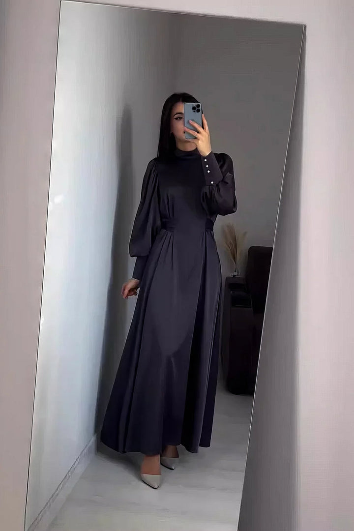 Neryn - Vestido Vintage de Manga Larga
